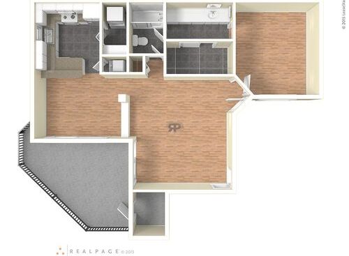 A Plan: Beds - 1: Baths - 1: SqFt Range - 830 to 830