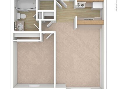 1 Bedroom: Beds - 1: Baths - 1: SqFt Range - 575 to