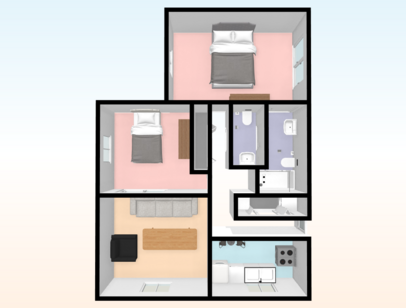 2 bedroom   972 square feet