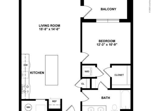 Abbie: Beds - 1: Baths - 1: SqFt Range - 811 to 847
