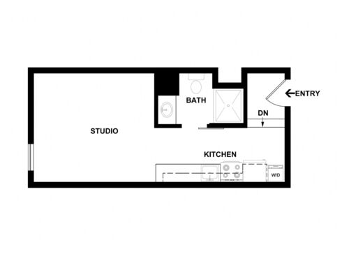 The Allegheny : Beds - Studio: Baths - 1: SqFt Range - 295 to 295