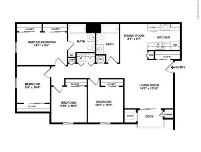 4x2 2D Floor Plan