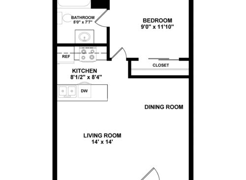 Grand Canyon: Beds - 1: Baths - 1: SqFt Range - 600 to 600
