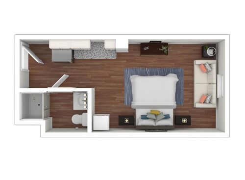 The Allegheny : Beds - Studio: Baths - 1: SqFt Range - 310 to 310