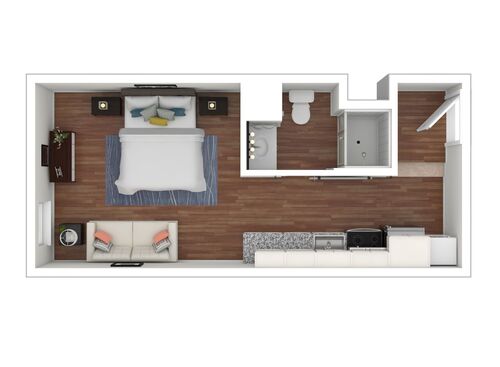 The Allegheny : Beds - Studio: Baths - 1: SqFt Range - 291 to 291