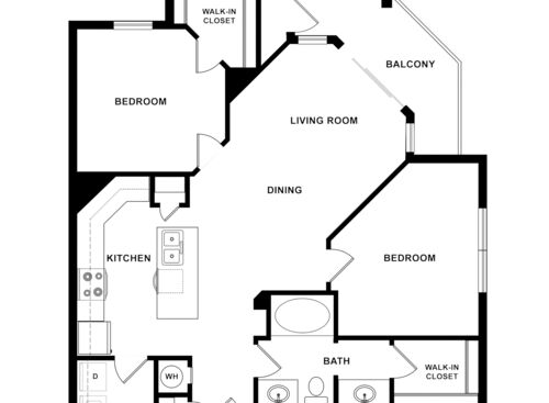 The Bronson: Beds - 2: Baths - 1: SqFt Range - 1001 to 1001