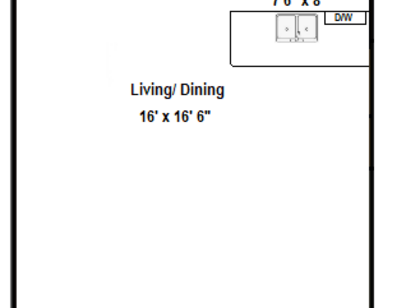 0 Bedroom, 1 Bath: Beds - Studio: Baths - 1: SqFt Range - 600 to 600