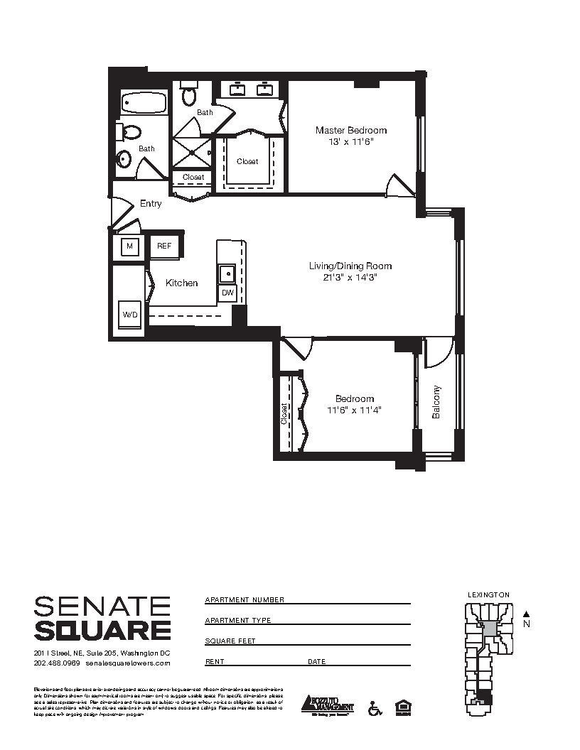 Apartment 1-0516 floorplan