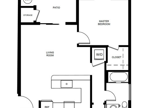 Hollister village floor plan A9