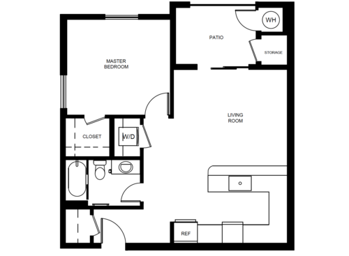Hollister village floor plan A6