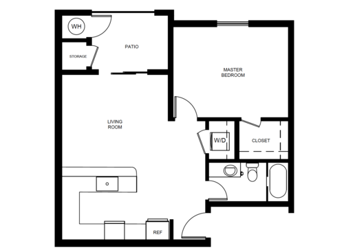 Hollister village floor plan A8