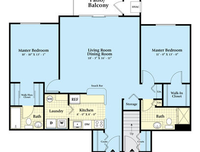 The Alder: Beds - 2: Baths - 2: SqFt Range - 1143 to 1253