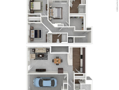 3D Furnished Glacier