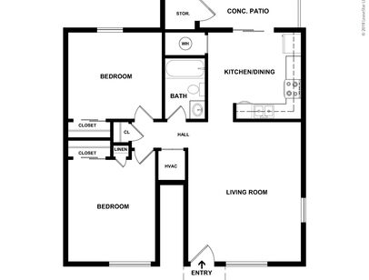 2 G1: Beds - 2: Baths - 1: SqFt Range - 975 to 975
