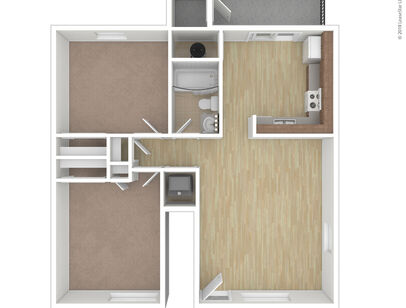 2 G1: Beds - 2: Baths - 1: SqFt Range - 975 to 975