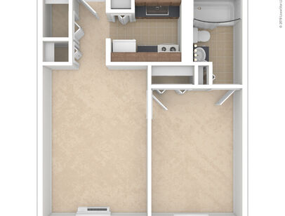 1A: Beds - 1: Baths - 1: SqFt Range - 504 to 504