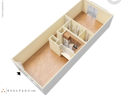 Skyview Terrace - One Bedroom Large - 1 bed - 1 bath - 750 sf