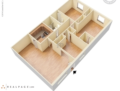 Skyview Terrace - Three Bedroom Flat - 3 bed - 2 bath - 1118 sf