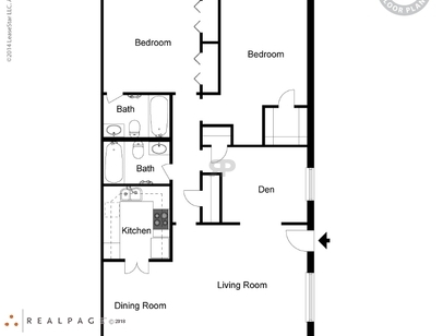 Skyview Terrace - Three Bedroom Flat - 3 bed - 2 bath - 1118 sf