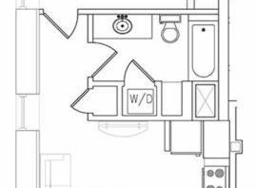 The Waller- a: Beds - 1: Baths - 1: SqFt Range - 589 to 589