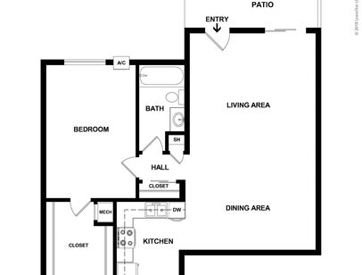 2 Bedroom Garden: Beds - 1: Baths - 1: SqFt Range - 857 to 857