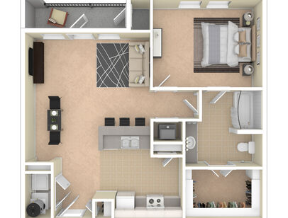 A1: Beds - 1: Baths - 1: SqFt Range - 800 to