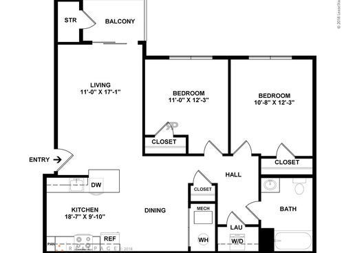 ! Bedroom: Beds - 2: Baths - 1: SqFt Range - 957 to 957