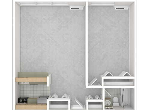 Type 1- 1BR: Beds - 1: Baths - 1: SqFt Range - 668 to 668
