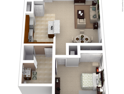 1 Bedroom 1 Bath: Beds - 1: Baths - 1: SqFt Range - 740 to 740