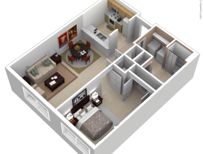 1x1: Beds - 1: Baths - 1: SqFt Range - 720 to 720
