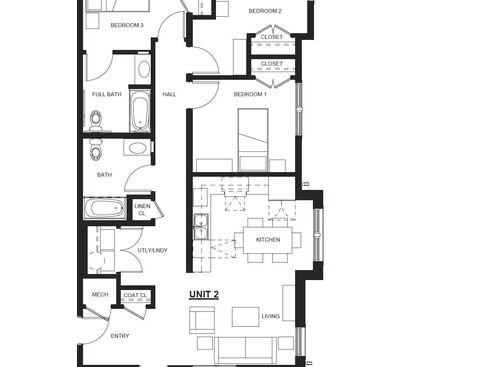 1 Bedroom Garden: Beds - 3: Baths - 2.5: SqFt Range - 1274 to 1274