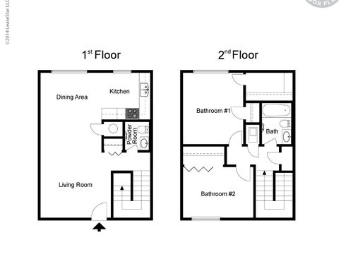 San Juan - 2 Bedroom - 2 bed - 2 bath - 864 sf