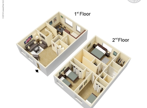 San Juan - 3 Bedroom - 3 bed - 2 bath - 1150 sf