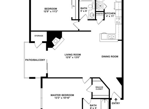 Acorn: Beds - 2: Baths - 2: SqFt Range - 1082 to 1082