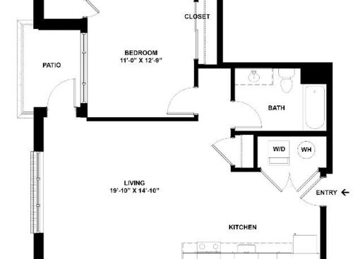 Abbie: Beds - 1: Baths - 1: SqFt Range - 779 to 799