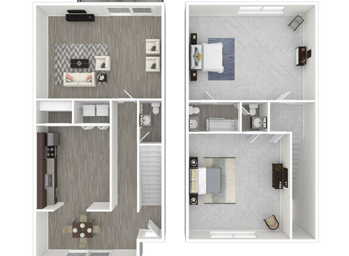 1 Bedroom Gold: Beds - 2: Baths - 1.5: SqFt Range - 1300 to 1300