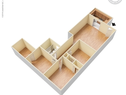 Cedar Hills Apartments - 3 Bedroom - 3 bed - 1 bath - 882 sf