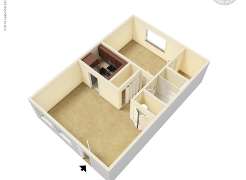 San Juan - 1 Bedroom - 1 bed - 1 bath - 456 sf