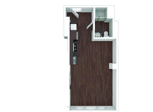 The Allegheny : Beds - Studio: Baths - 1: SqFt Range - 380 to 380