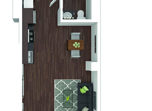 The Allegheny : Beds - Studio: Baths - 1: SqFt Range - 380 to 380