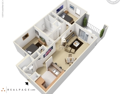 Villas De San Ignacio - 2x1 - 2 bed - 1 bath - 875 sf