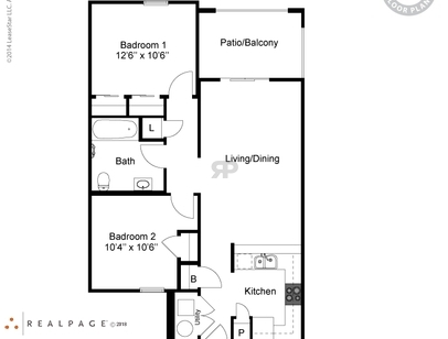 Villas De San Ignacio - 2x1 - 2 bed - 1 bath - 875 sf