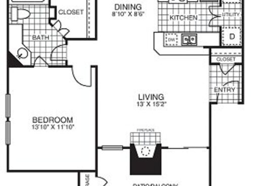 A3: Beds - 1: Baths - 1: SqFt Range - 708 to 708