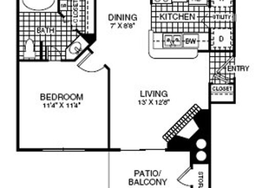 A1: Beds - 1: Baths - 1: SqFt Range - 601 to 601
