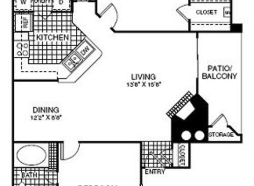 B1: Beds - 2: Baths - 2: SqFt Range - 1059 to 1059