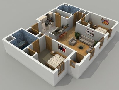 Mountaineer Place - 2B2B - 2 bed - 2 bath - 898 sf