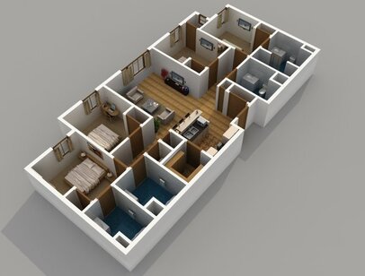 Mountaineer Place - 4B4B - 4 bed - 4 bath - 1428 sf