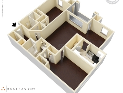 2 Bedroom: Beds - 2: Baths - 2: SqFt Range - 1200 to 1200