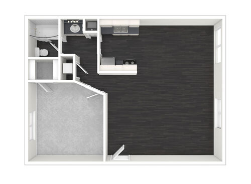 1X1B: Beds - 1: Baths - 1: SqFt Range - 720 to 720