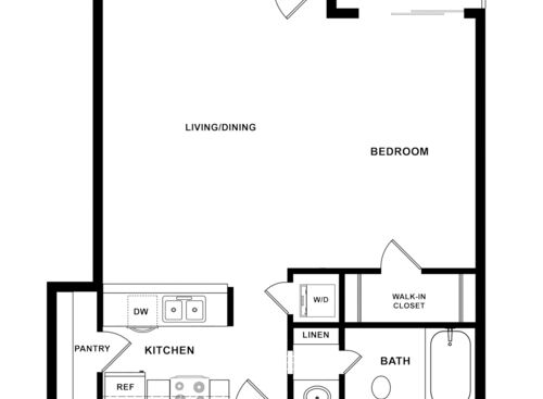0X1A: Beds - Studio: Baths - 1: SqFt Range - 598 to 598